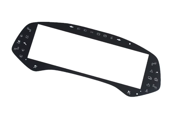 Custom automotive display cover glass for an in-vehicle touch display