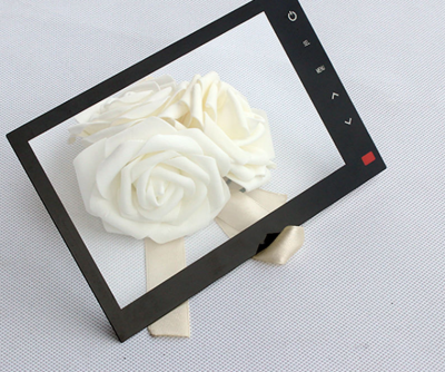 Smart Touch Car DVR Tempered Glass Panel | AR/AF Coated Automotive Display Cover Glass