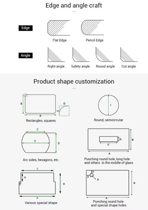 Custom AR/AF Coated Automotive Display Glass | Smart Touch Switch Tempered Glass Panel