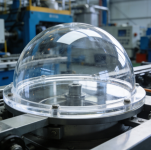 Optical Glass Custom Flanged Hemispherical Camera Glass Dome