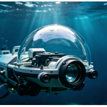 High Pressure Sapphire Viewport | Subsea Sapphire Optical Window For ROV AUV