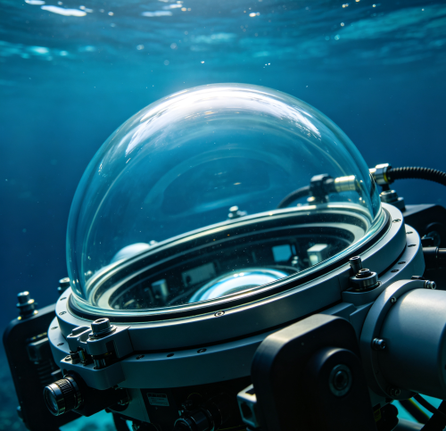 Pressure Resistant Glass Dome | Deep Sea ROV Optical Cover