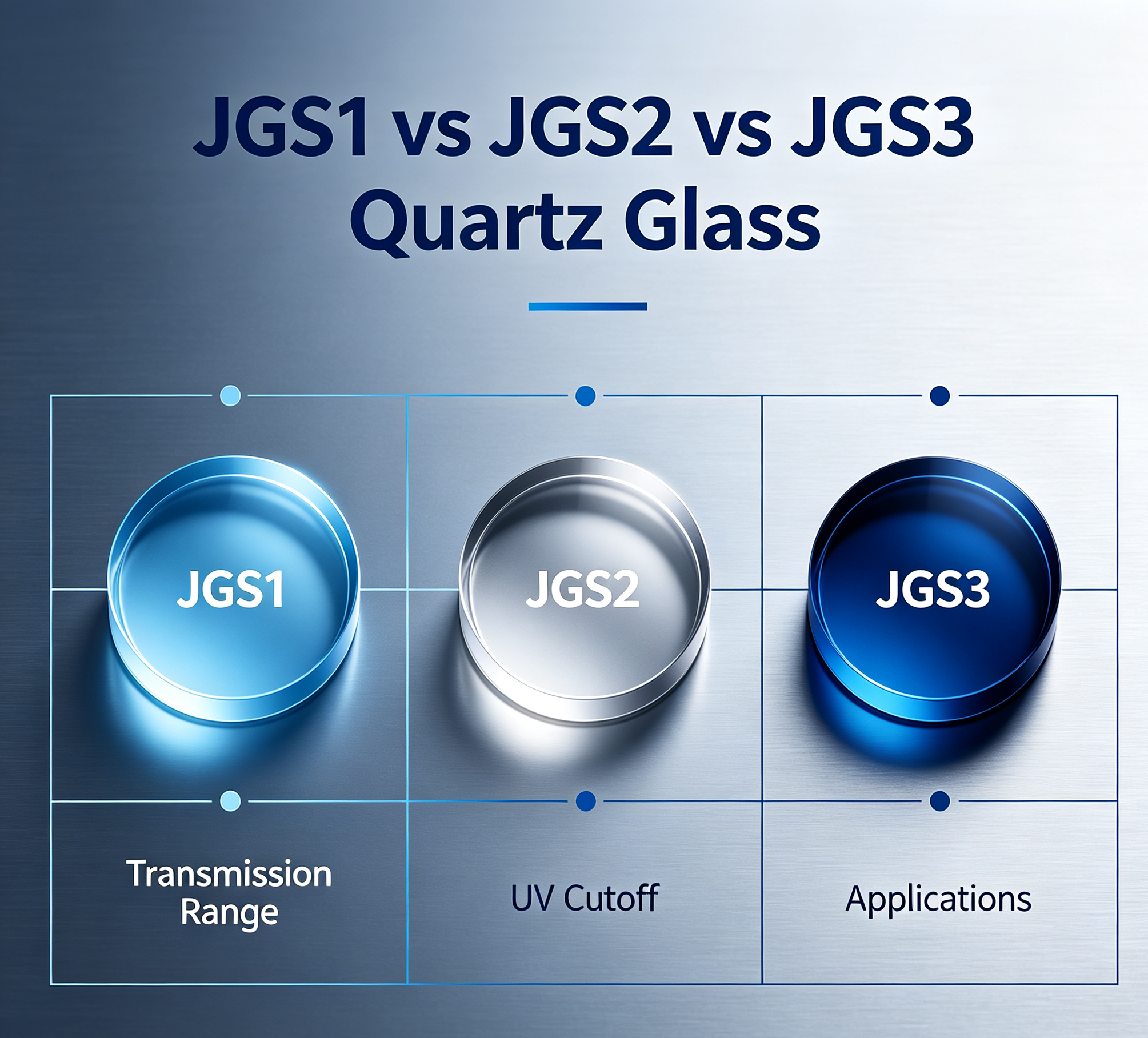 JGS1 vs JGS2 vs JGS3 Quartz Glass