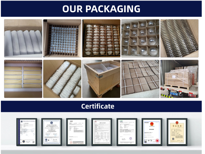 sapphire optical window industrial component packaging
