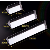 Custom N-BK7 Triangular Dispersive Prism 30mm Cross Section Light Spectrum Teaching Optical Prism