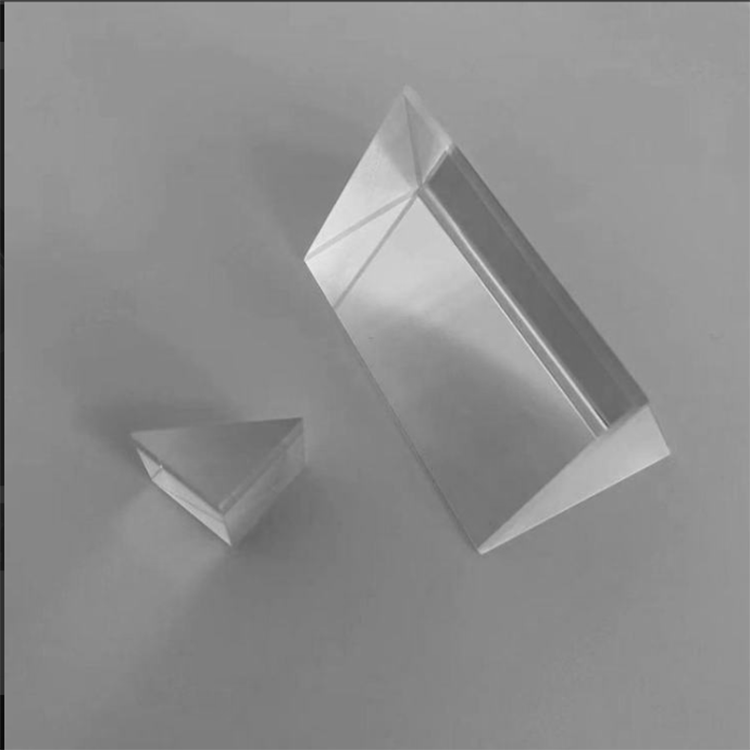 uncoated and AR coated triangular dispersive prism options