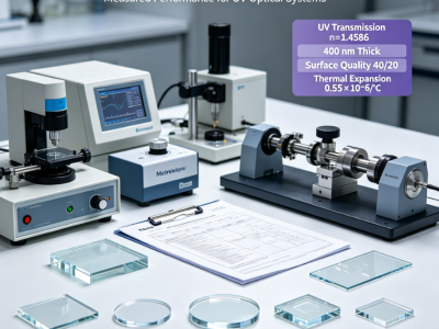 High Uniformity Fused Silica Optical Blank & Window for Laboratory UV Testing Systems