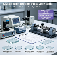 High Uniformity Fused Silica Optical Blank & Window for Laboratory UV Testing Systems