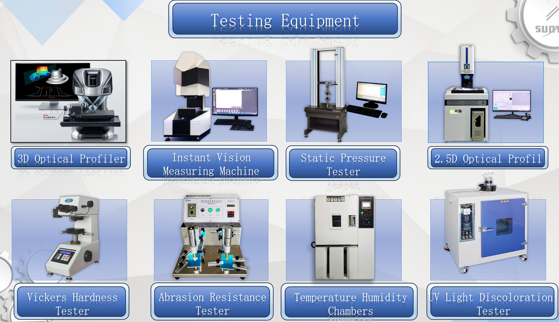 Optical surface quality inspection for medical grade sapphire touch display glass