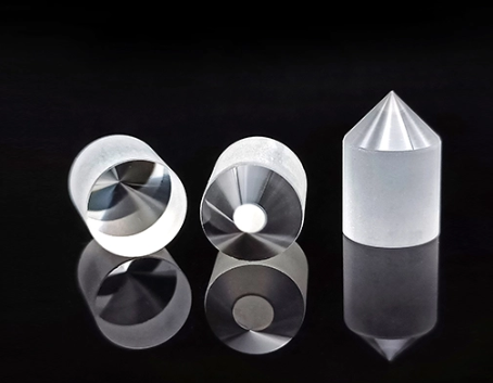 Felix Glass customized K9 BK7 axicon prism, precision polished conical axicon lens for Bessel beam generation, laser drilling and optical measurement systems
