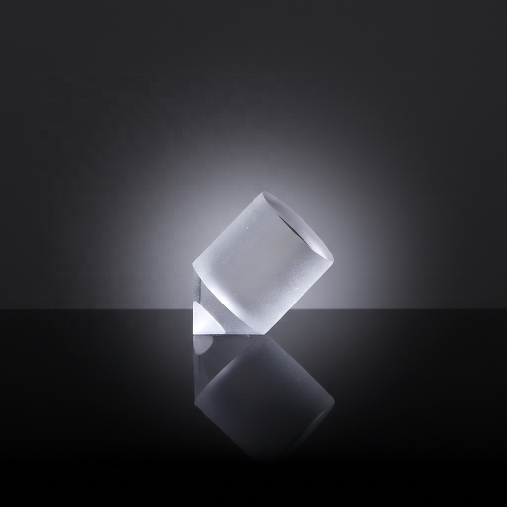 Custom K9 BK7 axicon prism, plano-conical axicon lens with precision CNC grinding and polishing for industrial laser beam shaping