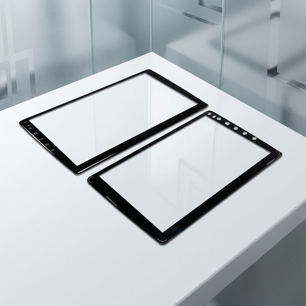 Custom shaped sapphire touch glass for hospital diagnostic instrument