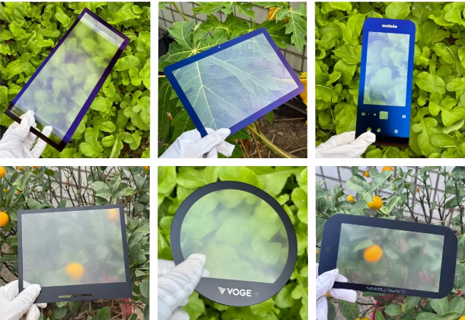 AG coated anti‑glare industrial glass