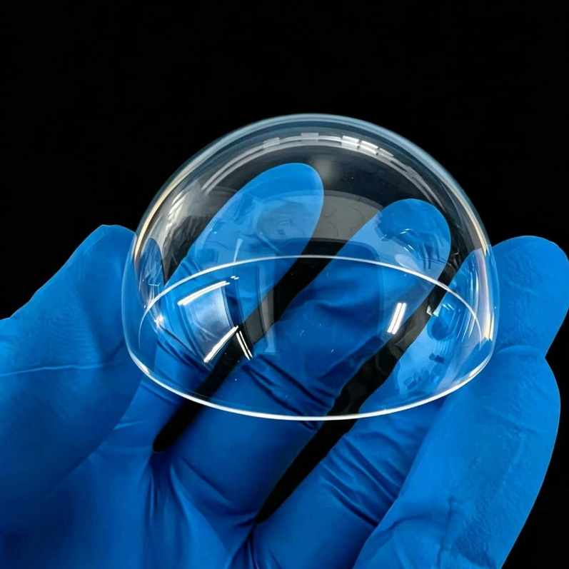 JGS2 fused silica quartz dome finished part Felix Glass manufacturer