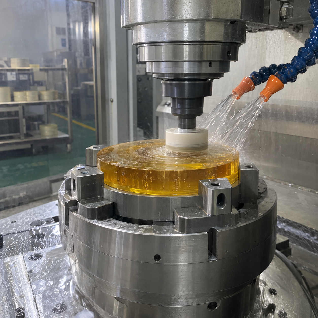 ZnSe lens optical polishing process at Felix Glass