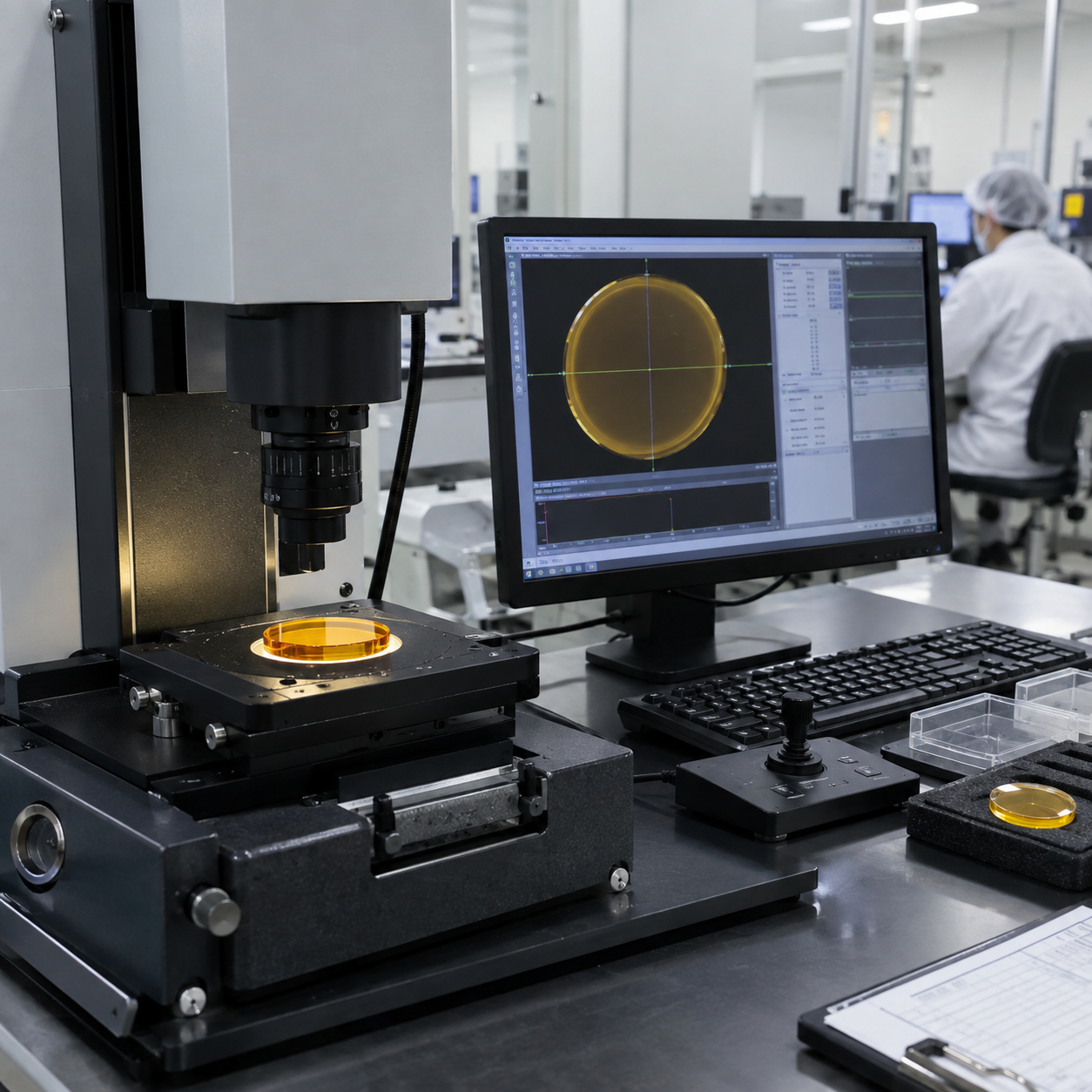 Optical spectral inspection for coated dome components