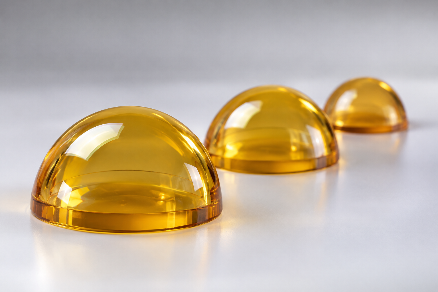 Custom dimension ZnS hemispherical dome