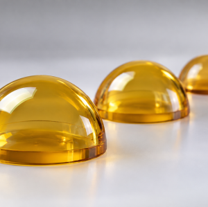 Custom CVD ZnSe IR Dome for LWIR Thermal Imaging & CO2 Laser Systems