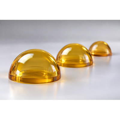 Custom CVD ZnSe IR Dome for LWIR Thermal Imaging & CO2 Laser Systems