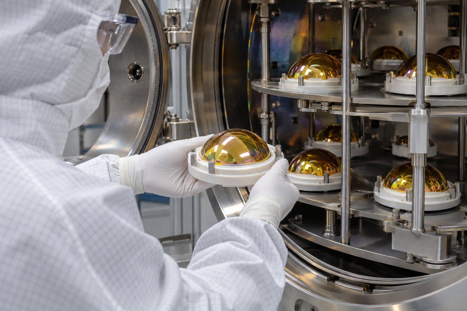 High precision polished ZnS IR dome