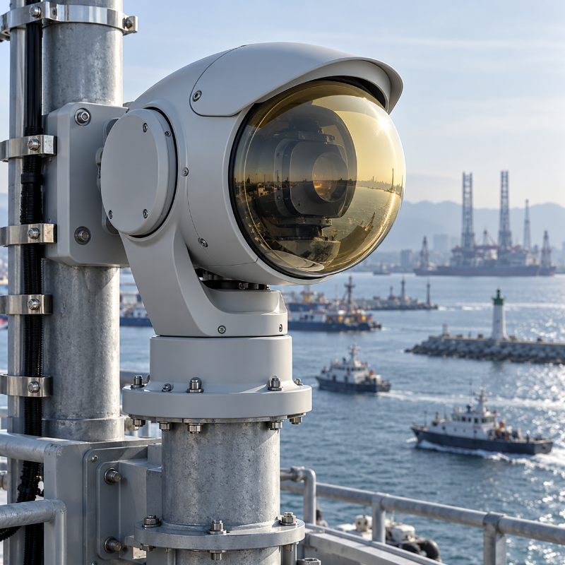Marine infrared monitoring ZnS dome