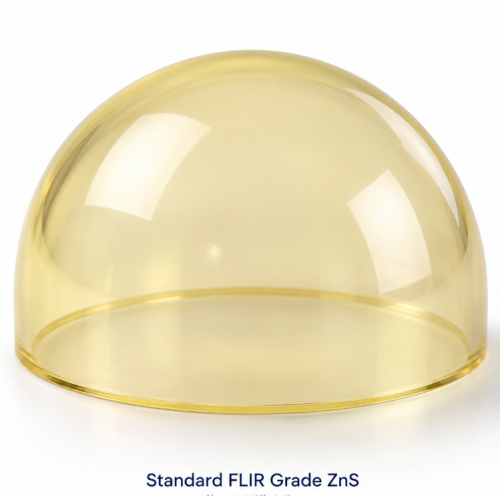 Standard FLIR Grade ZnS Dome & Window | LWIR Thermal Imaging Optics