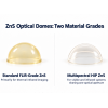 Standard FLIR Grade CVD ZnS Dome | Cost-Effective LWIR Optics