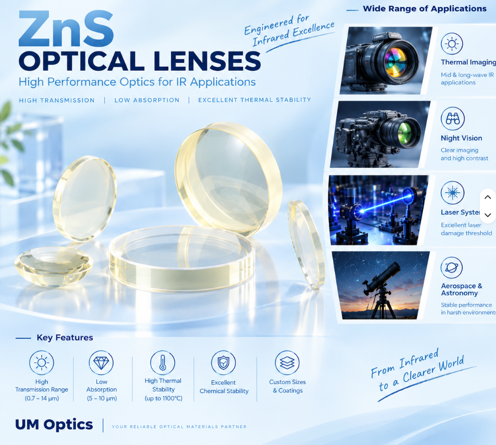 ZnS Optical Glass | CVD Zinc Sulfide Multi-Spectral IR Substrate - Felix Glass