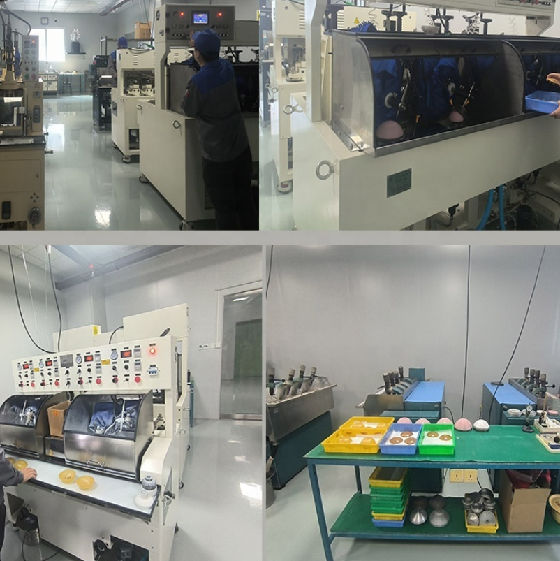 In-house infrared optics polishing and coating workshop Felix Glass
