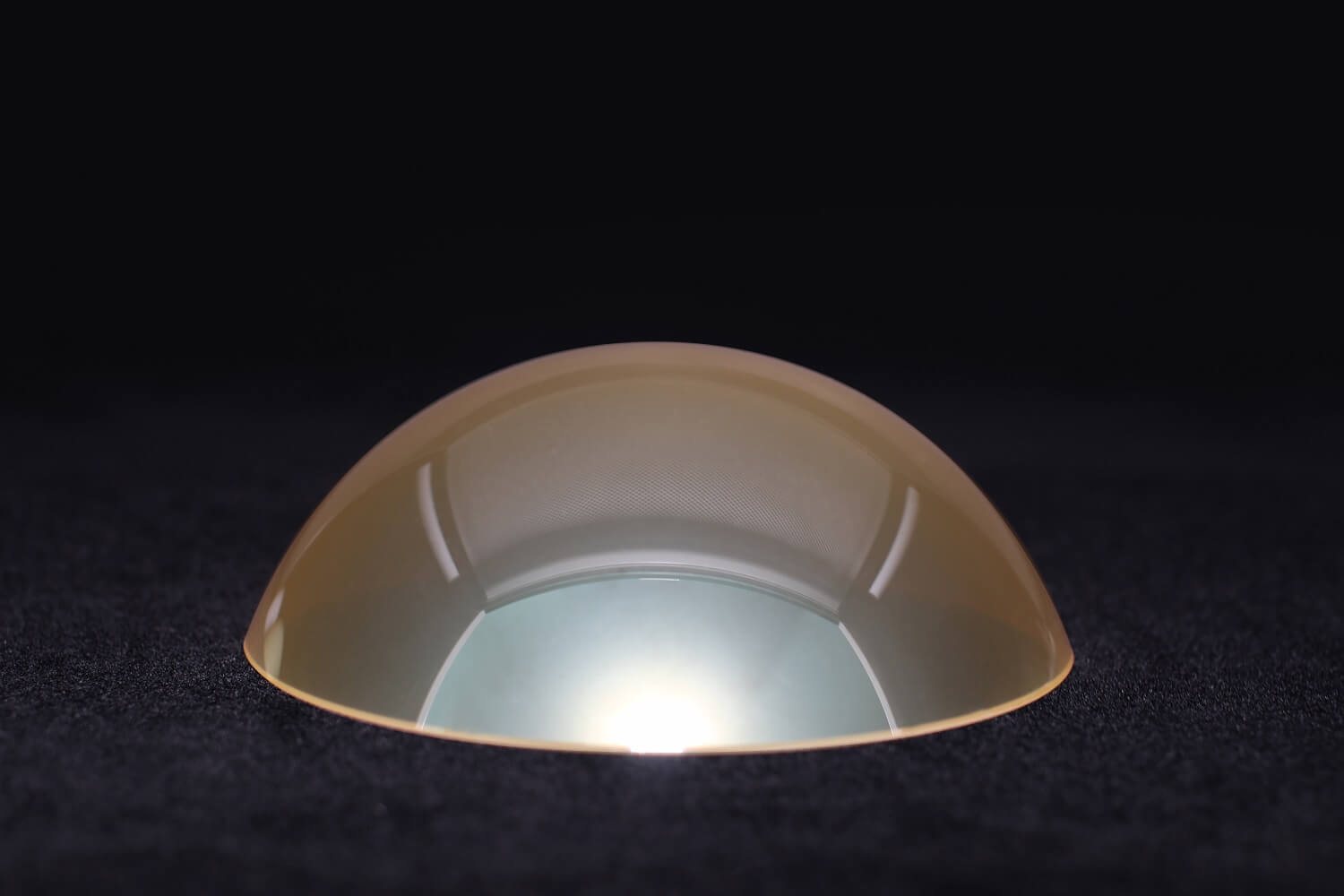 CVD ZnS hemispherical infrared dome for thermal imaging and IR sensor protection