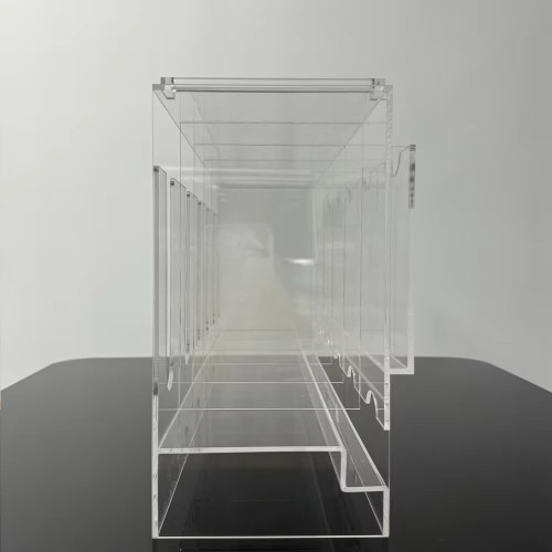 6 Slot Acrylic Booster Pack Display Case Trading Game YuGiOh Pokemon TCG Card Acrylic Booster Pack Dispenser Box