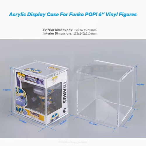 Acrylic Display Case For 6 Inch Funko Pop Collection