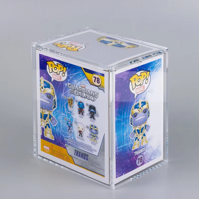 Acrylic Display Case for 4-Inch Funko Pop Figures | Clear Dustproof Protective Box for Collectors