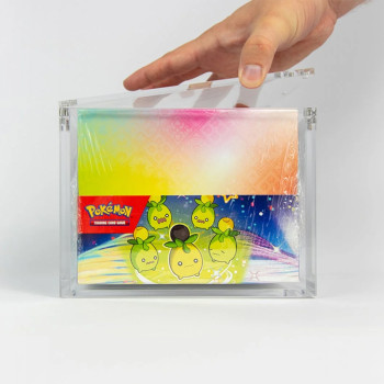 Premium Acrylic Display Case for Pokémon Mini Tins | UV-Resistant Magnetic Collector Box