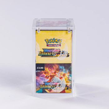 Acrylic Display Case for Pokémon Half Booster Boxes | Clear Protective Display Box for Collectors