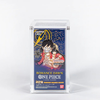 Acrylic Display Case for One Piece TCG OP-01 / OP-02 / OP-03 Booster Box (Japanese Edition) | Clear Protective Display