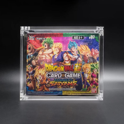 Acrylic Display Case for Dragon Ball Super Booster Box | Clear Protective Display for Trading Card Collectors