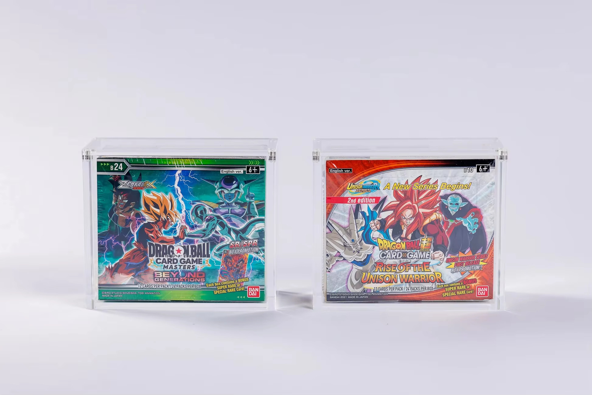 Dragon Ball Super booster box case screw-down acrylic display for retail