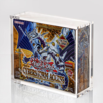 Acrylic Display Case for Yu-Gi-Oh! Booster Box | Clear Protective Acrylic Box for Trading Card Collectors