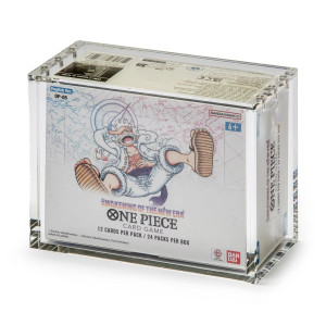 Acrylic Display Case For One Piece 04-07 Booster Box (white Bottom)