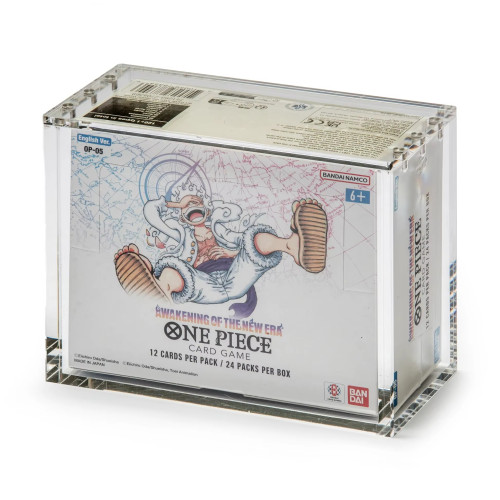 Acrylic Display Case For One Piece 04-07 Booster Box (white Bottom)