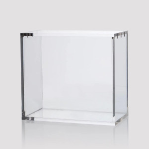 Acrylic Display Case For One Piece 01-03 Booster Box (white Bottom)