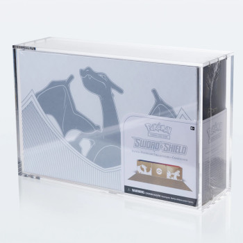 Acrylic Display Case for Pokémon Charizard UPC | Clear Protective Display Box for Ultra Premium Collection