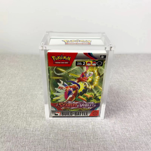 Acrylic Display Case For 6 Pack Booster Bundle Box