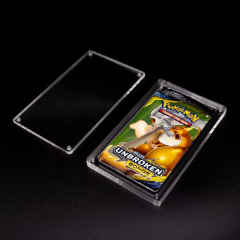 Booster Pack Display Case Supplier | Screw-down Acrylic Box for Retail