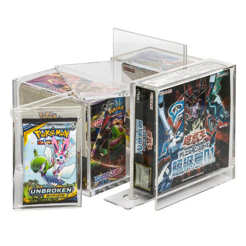 ScrewDonw  Acrylic Display Case For Tcg Booster Packs (3 Slots)