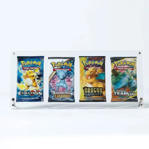 ScrewDonw  Acrylic Display Case For Booster Pack Artset (4-slot)