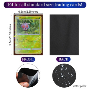 Holographic Laser Sport Trading Card Sleeves Matte Kpop Card Protector Sleeves