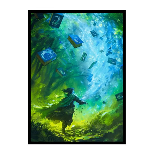 Yugioh TCG Board Game Art Printed Holographic Yugioh TCG Custom PP Trading Art Card Sleeve