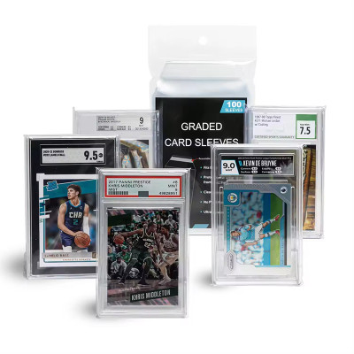 Perfect Fit Size Resealable Card Protector YuGiOh CSG HGA Team Bags SGC Tcg Pokemon Graded Card Slab Sleeves